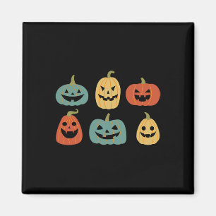 Types Of Pumpkin Jack O Lantern Collection Retro H Magnet