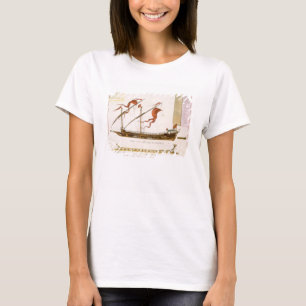 Types of shipping: a double-masted galley: section T-Shirt