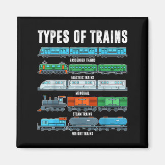 Types Of Trains Shirt Toddler Boy Locomotive Son B Magnet