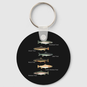 Types Of Trout Fish Species Collection Fishing Key Ring