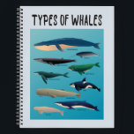 Types Of Whales Ocean Mammal Variety Notebook<br><div class="desc">List of Whales to express love for whales and ocean creatures!</div>