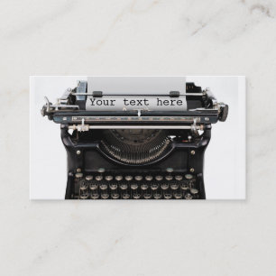 Typewriter Business Cards