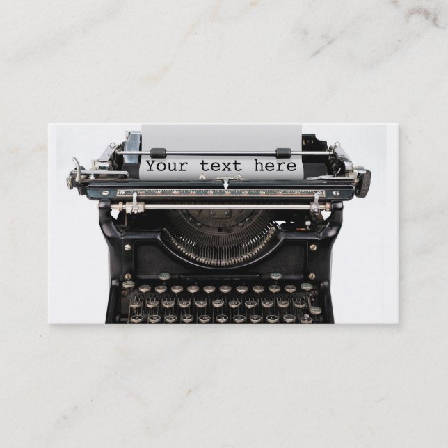 Typewriter Business Cards (Front)