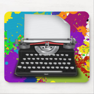Typewriter Ink Mouse Pad