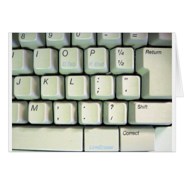 Typewriter Keyboard (Front Horizontal)