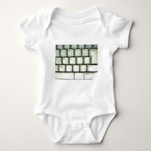 Typewriter Keyboard Baby Bodysuit