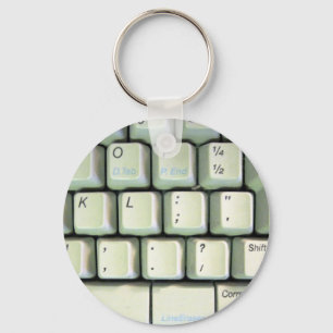 Typewriter Keyboard Key Ring