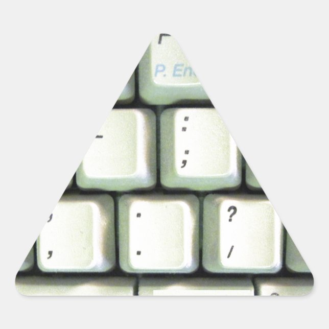 Typewriter Keyboard Triangle Sticker (Front)