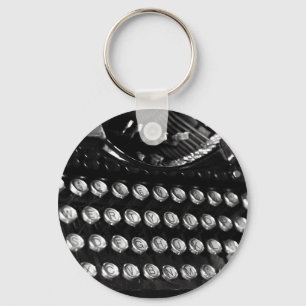 Typewriter keys keychain