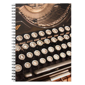Typewriter keys notebook