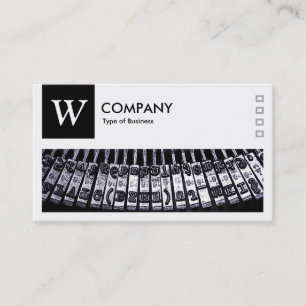 Typewriter - Logo and Panel v2 - Black Business Card