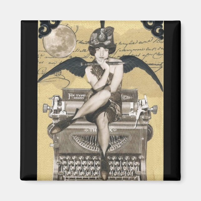 Typewriter Muse Magnet (Front)
