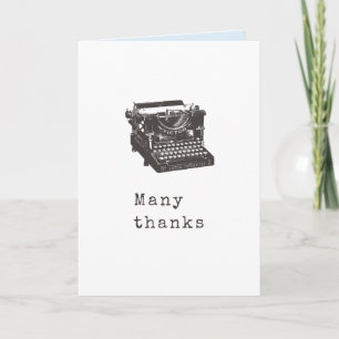 Typewriter Personalized Greeting Card
