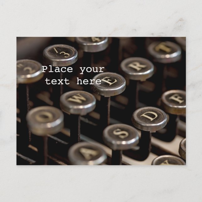 Typewriter Postcard (Front)