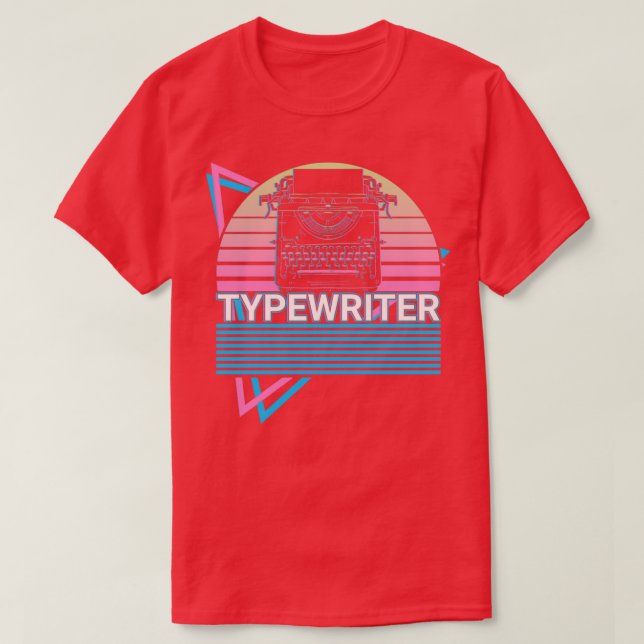 Typewriter Retro Gift T-Shirt (Design Front)