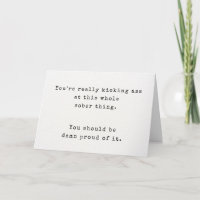 Typewriter Simple Celebrate Sober Milestone