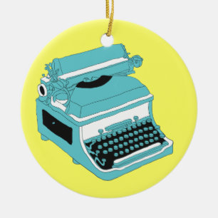 Typewriter - SRF Ceramic Tree Decoration