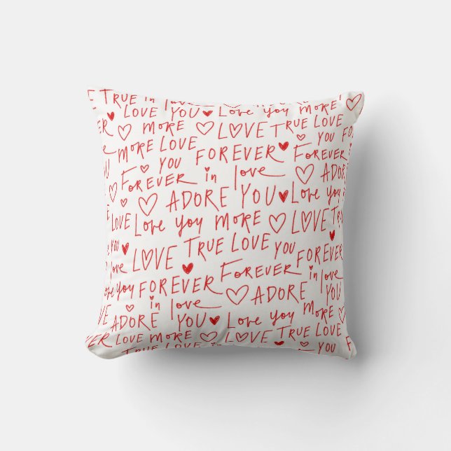 Typewriting Love  Cushion (Front)
