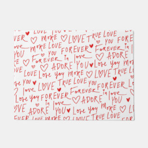 Typewriting Love Doormat