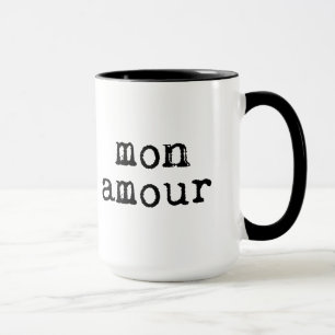 Typewritten Mon Amour Mug