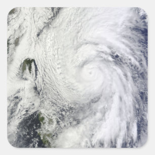 Typhoon Chaba in the Philippine Sea Square Sticker