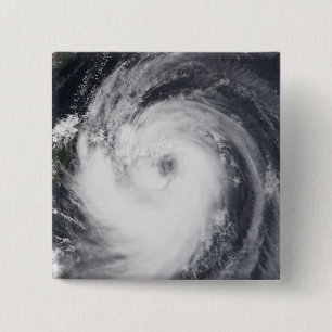 Typhoon Chaba in the western Pacific Ocean 15 Cm Square Badge