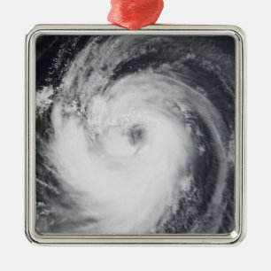 Typhoon Chaba in the western Pacific Ocean Metal Tree Decoration