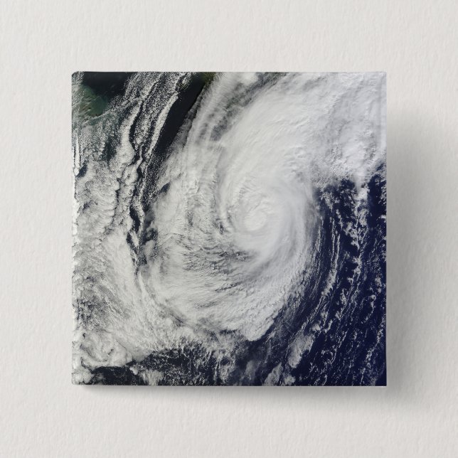 Typhoon Chaba over the Ryukyu Islands, Japan 15 Cm Square Badge (Front)