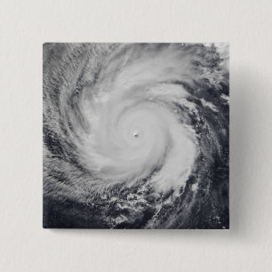 Typhoon Faxai in the western Pacific Ocean 15 Cm Square Badge