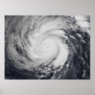 Typhoon Faxai in the western Pacific Ocean Poster