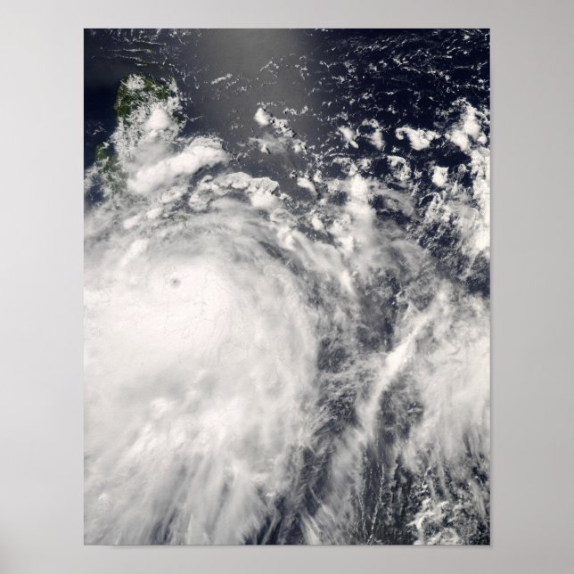 Typhoon Fengshen over the Philippines Poster (Front)