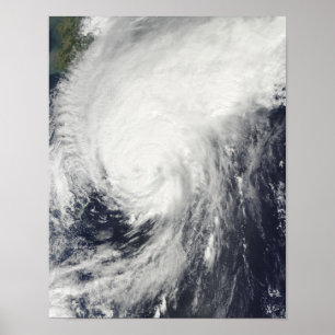 Typhoon Melor approaching Japan Poster