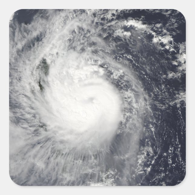 Typhoon Mirinae heading west Square Sticker (Front)