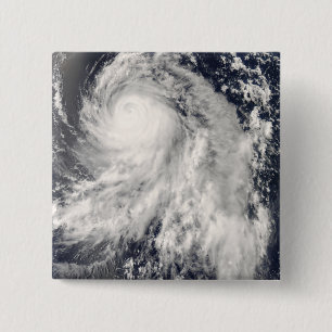 Typhoon Nakri off Japan 15 Cm Square Badge