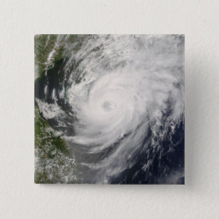 Typhoon Neoguri approaching China 15 Cm Square Badge