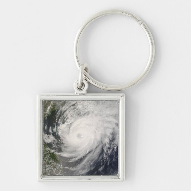 Typhoon Neoguri approaching China Key Ring (Front)