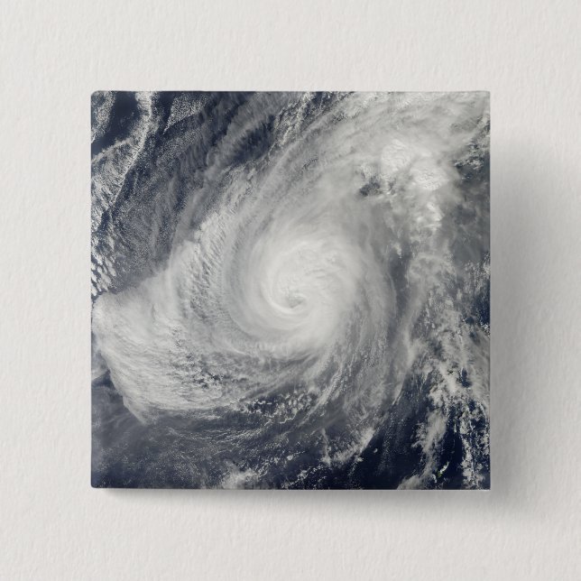 Typhoon Nida south-southwest of Iwo Jima 15 Cm Square Badge (Front)