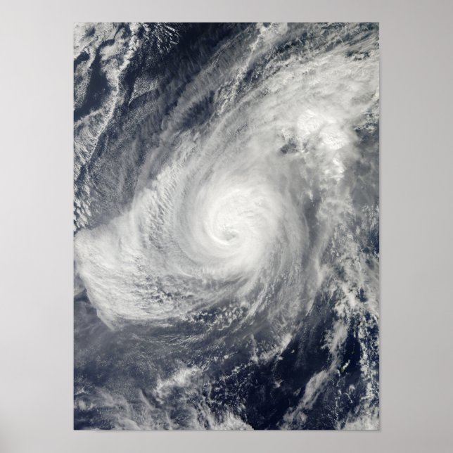 Typhoon Nida south-southwest of Iwo Jima Poster (Front)