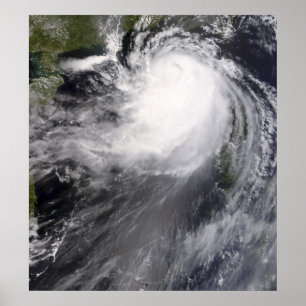 Typhoon Nuri approaching China Poster