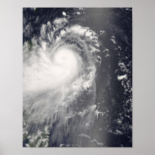 Typhoon Nuri approaching the Philippine Islands Poster