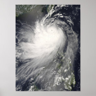 Typhoon Nuri over the Philippine Islands Poster