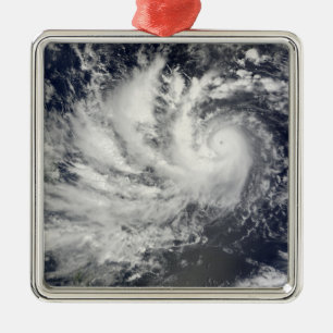 Typhoon Parma heading westward Metal Ornament