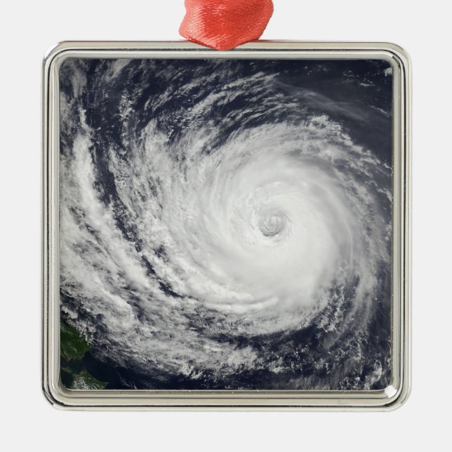Typhoon Phanfone Metal Tree Decoration (Front)