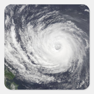 Typhoon Phanfone Square Sticker