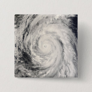 Typhoon Rammasun in the Philippine Sea 15 Cm Square Badge