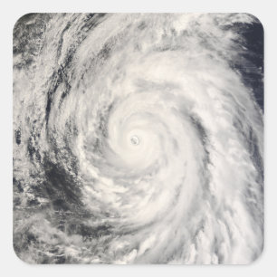 Typhoon Rammasun in the Philippine Sea Square Sticker
