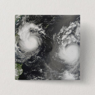 Typhoon Saomai and Tropical Storm Bopha 15 Cm Square Badge