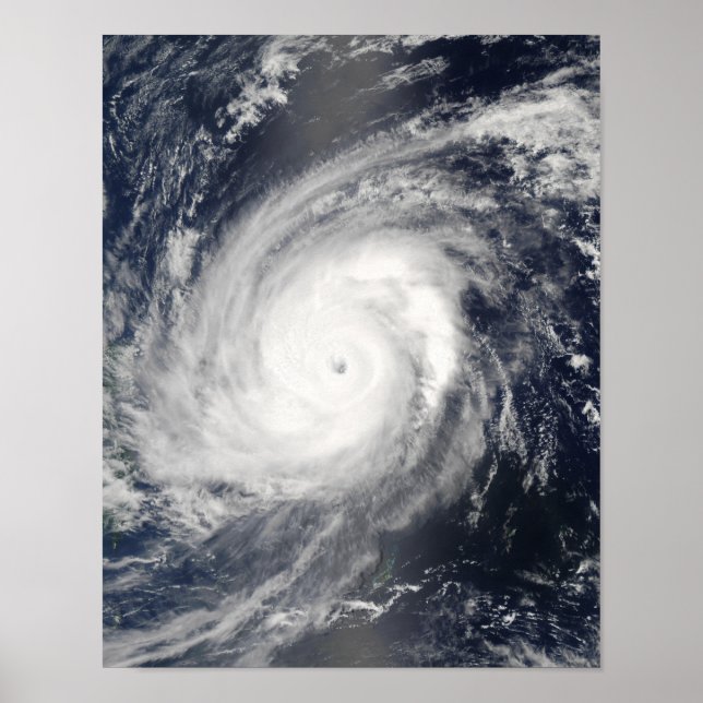 Typhoon Sudal south of Japan 2 Poster (Front)