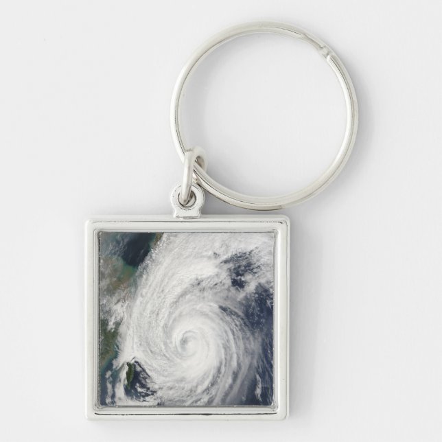 Typhoon Tokage south of Japan Key Ring (Front)