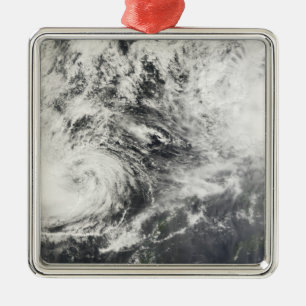 Typhoons Mitag and Hagibis Metal Ornament